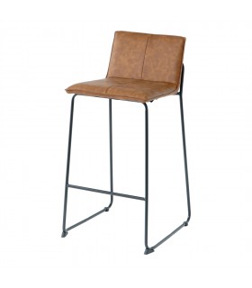 TABURETE ALTO DE PIEL GOLAND