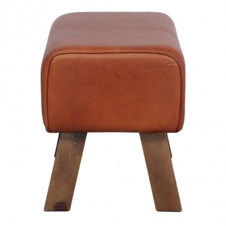TABURETE BAJO DE PIEL DONATI