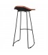 TABURETE ALTO METAL Y PIEL SUSSEX