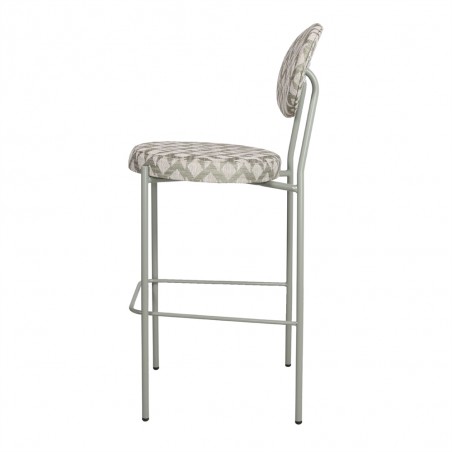 TABURETE ALTO TAPIZADO AMERY HYDRO MOSS