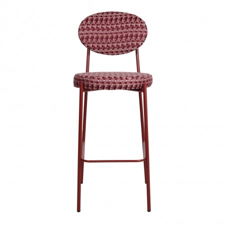 TABURETE ALTO TAPIZADO AMERY CALEIDO