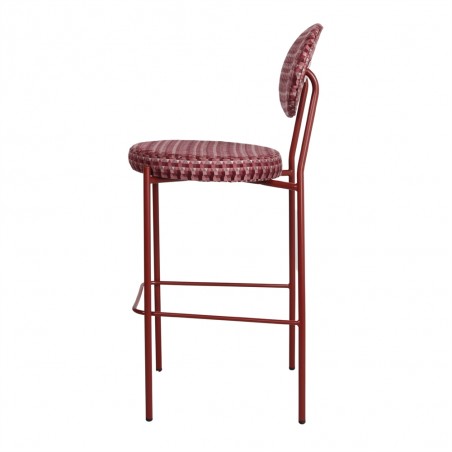 TABURETE ALTO TAPIZADO AMERY CALEIDO