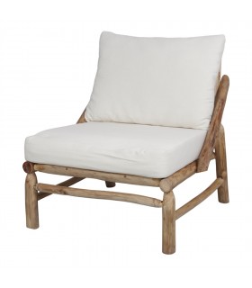 SILLÓN DE MADERA CON COJINES THAOLY