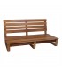 BANCO LOUNGE DE MADERA CON COJINES MONDELO