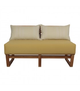 BANCO DE MADERA CON COJINES WISCONSIN