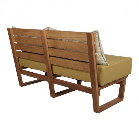 BANCO DE MADERA CON COJINES WISCONSIN