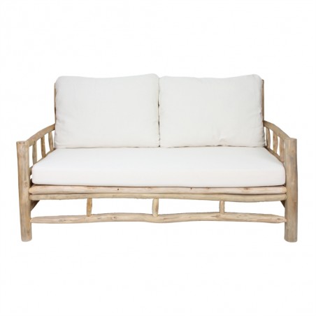 BANCO DE MADERA CON COJINES PANIOL