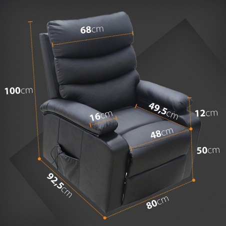 Sillón Masaje Vida10 Extra Acolchado Levanta-Personas