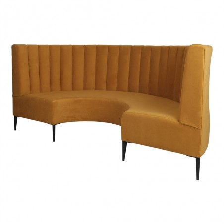 BANCO CURVO TAPIZADO MELVIS