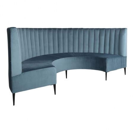 BANCO CURVO TAPIZADO MELVIS