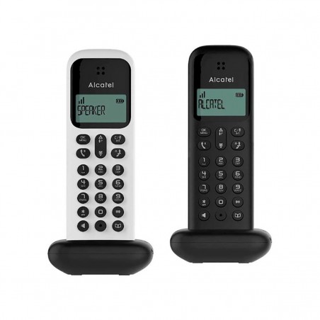 Teléfono inalámbrico DECT Alcatel D285 DUO Negro/Blanco (White / Black)