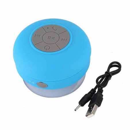 Altavoz para la Ducha Bluetooth Resistente al Agua con Manos Libres Azul