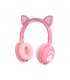 Auriculares Inalámbricos Niñ@s Bluetooth Orejitas con Huella Rosa