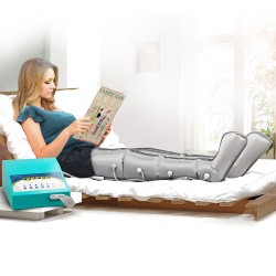 Equipo de Presoterapia Profesional AirPress Live Turquesa | Accesorios para Brazos, Piernas y Abdomen | 4 Programas | 16 Airbags