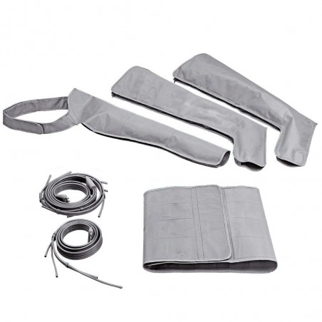 Equipo de Presoterapia Profesional AirPress Live Turquesa | Accesorios para Brazos, Piernas y Abdomen | 4 Programas | 16 Airbags