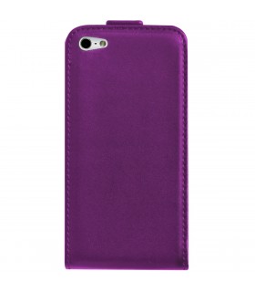 Funda de piel lila para Apple iPhone 4S