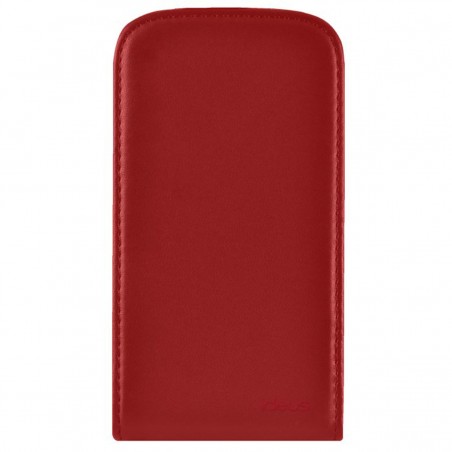 Funda de cuero rojo para Moto G