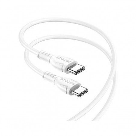 Cable de datos BX51 (USB-C / USB-C 10 2,44 60W) Blanco (White)