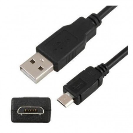 Cable datos Micro USB Negro Universal