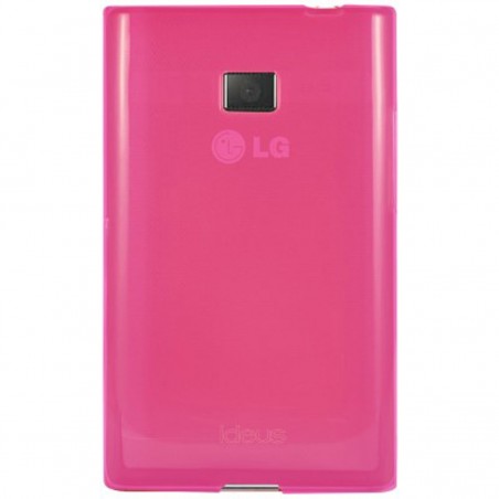 Funda TPU ideus COL3TPUSKFU para tu LG Optimus L3 fucsia