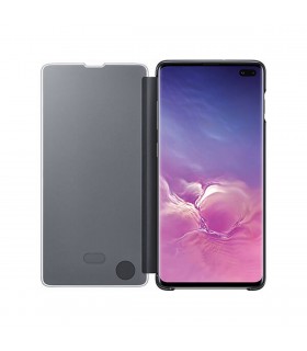 Funda Samsung Galaxy S10 Plus Clear View Negro SM-G975