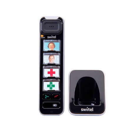 Teléfono Inalámbrico Vita Comfort Fototeclas DUO Amplificado Negro D112