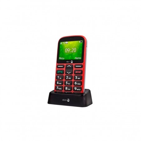 Doro 1361 Teléfono Movil de Teclas Grandes Dual SIM Rojo