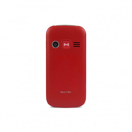 Doro 1361 Teléfono Movil de Teclas Grandes Dual SIM Rojo