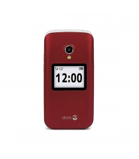 Doro 2424 Teléfono Móvil Tapa Rojo/Blanco