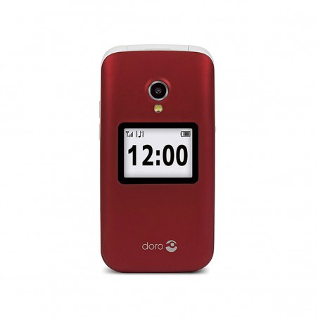 Doro 2424 Teléfono Móvil Tapa Rojo/Blanco