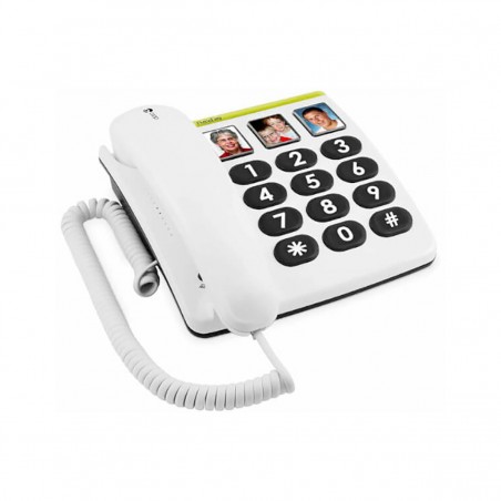 Doro PhoneEasy 331PH Teléfono Fijo Teclas Grandes y 3 Fotos