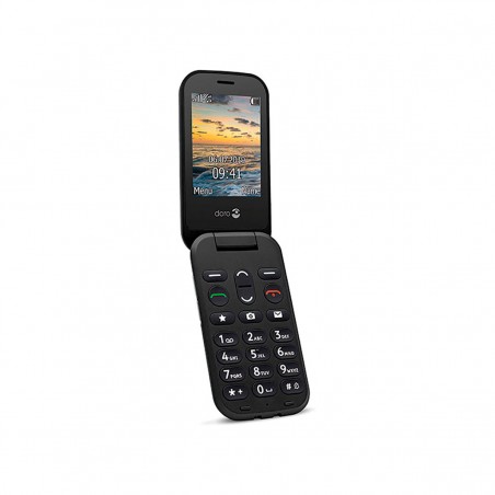 Doro 6040 Teléfono Móvil con Tapa Dual SIM Negro