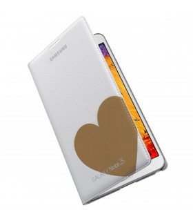 Funda Samsung Moschino tipo libro EF-EN900BDEGWW blanca para Note 3