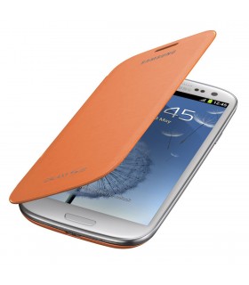 Funda flip Samsung EFC-1G6FO naranja para i9300