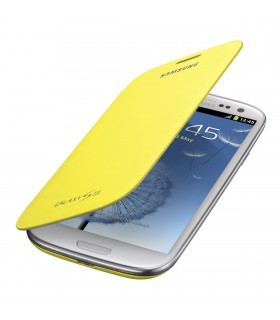 Funda flip Samsung EFC-1G6FY amarillo para i9300