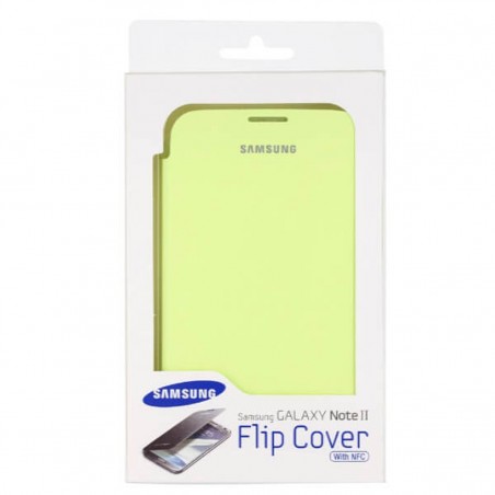 Funda Flip Cover Verde para Samsung Galaxy Note 2