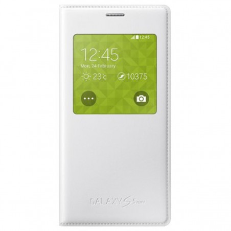 Funda Samsung S view EF-CG800BWEGWW blanca para Galaxy s5 mini