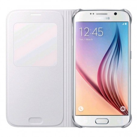 Funda S View para Samsung Galaxy S6 blanca EF-EFCG920PWE