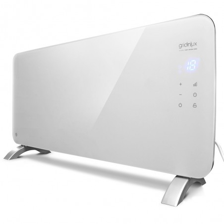 Radiador Cristal Eléctrico Homely WiFi Warm 2000W. Calefacción Termostato, Convector Calor, WiFi, App, Silencioso