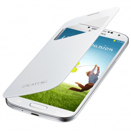 Funda S View Samsung EF-CI950BW blanca para Galaxy S4