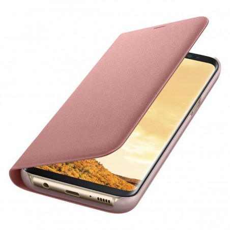 Funda Samsung LED View Case rosa para Galaxy S8 Plus EF-NG955PPE