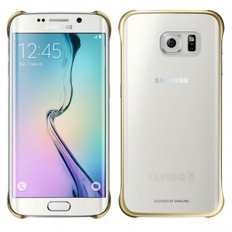 Funda para Samsung Galaxy S6 trasparente/oro EF-QG920BFE