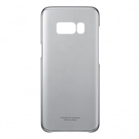 Funda Samsung Clear Cover negra para Galaxy S8 Plus EF-QG955CBE