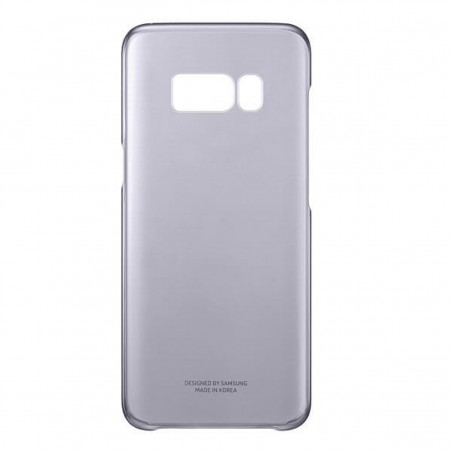 Funda Samsung Clear Cover morada para Galaxy S8 Plus EF-QG955CVE