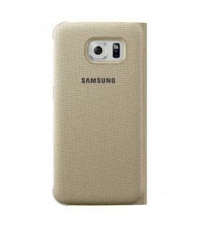 Funda tipo libro para Samsung Galaxy S6 dorada EF-WG920BFEGWW