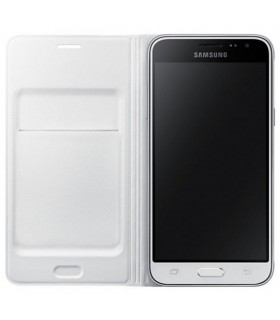 Funda Flip Wallet Samsung para Galaxy J3 (2016) blanca EF-WJ320PWEGWW