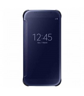 Funda Samsung Clear View Cover Negra para Galaxy S6 EF-ZG920BBE