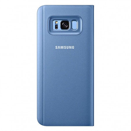 Funda Samsung Clear View Azul para Galaxy S8
