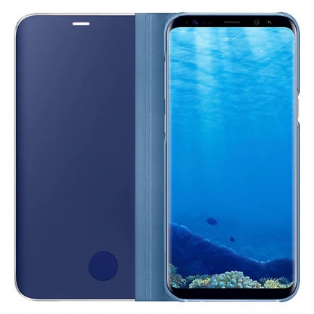 Funda Samsung Clear View Azul para Galaxy S8