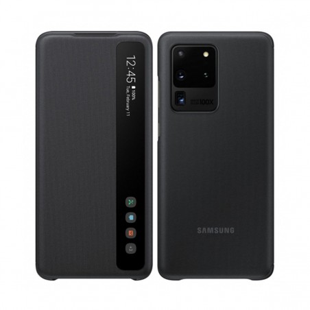 Funda Samsung Smart Clear View para Galaxy S20 Ultra Negro EF-ZG988CBE